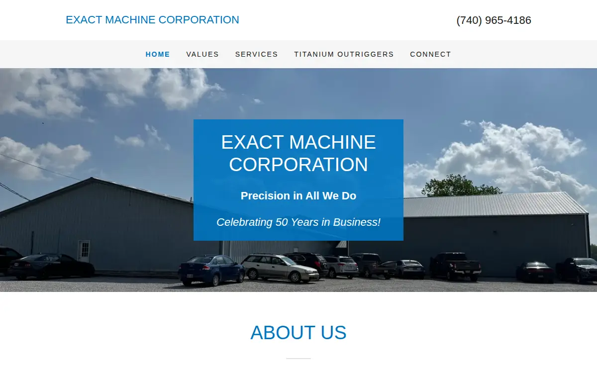 Homepage of Exact Machine CORP