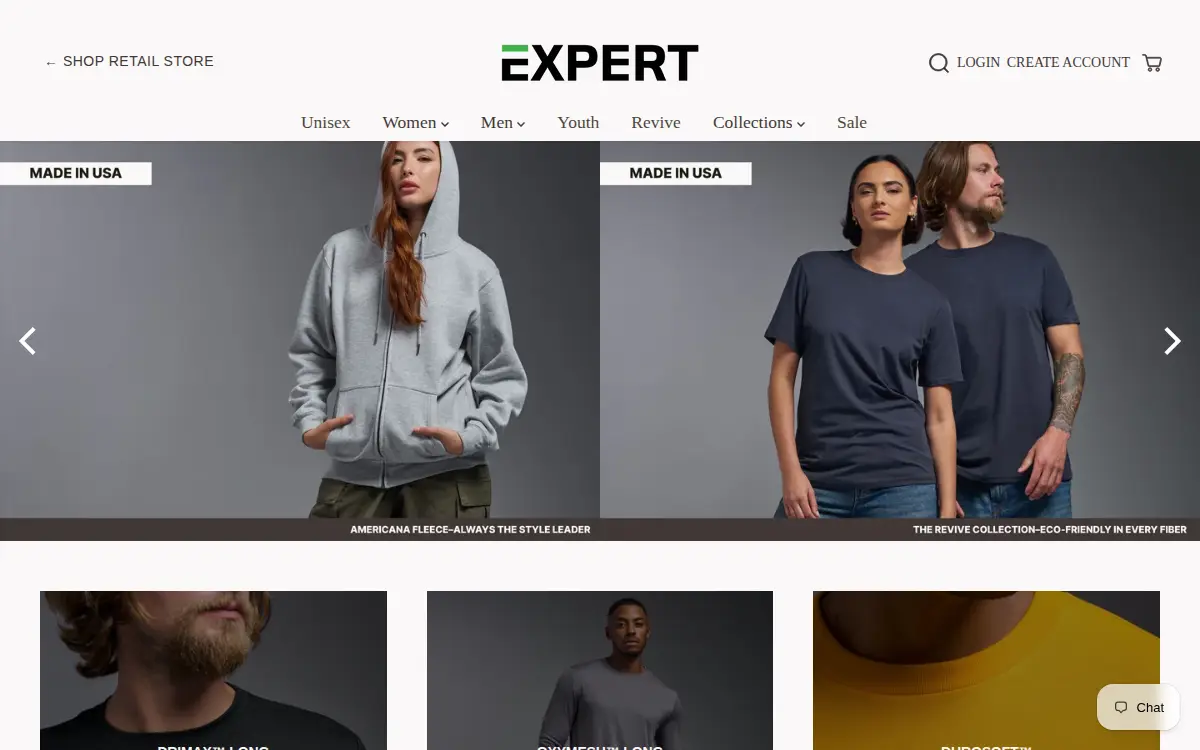 Homepage of Casual Performance, INC