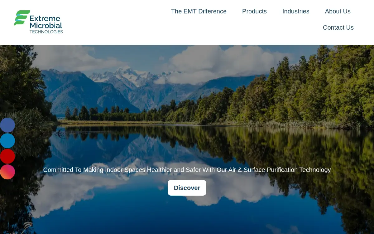 Homepage of Extreme Microbial Technologies LLC