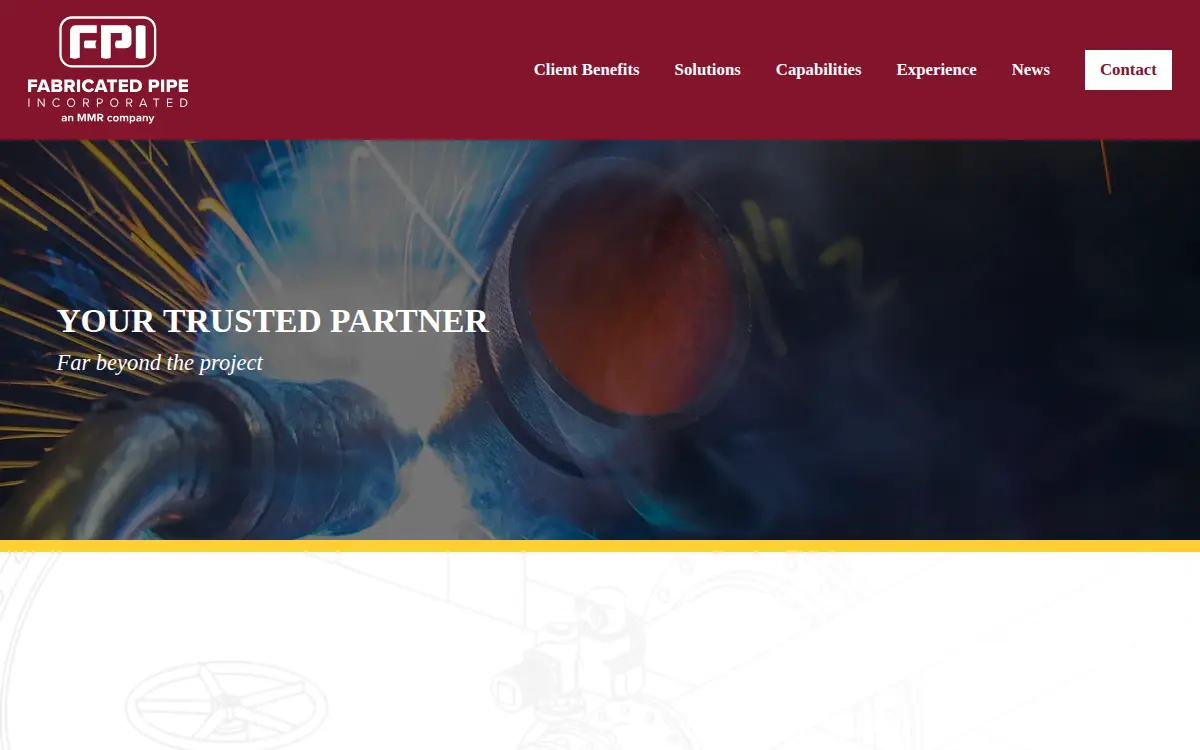 Homepage of Fabricated Pipe INC