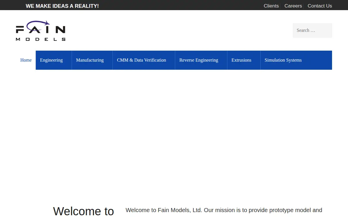 Homepage of Fain Models LTD