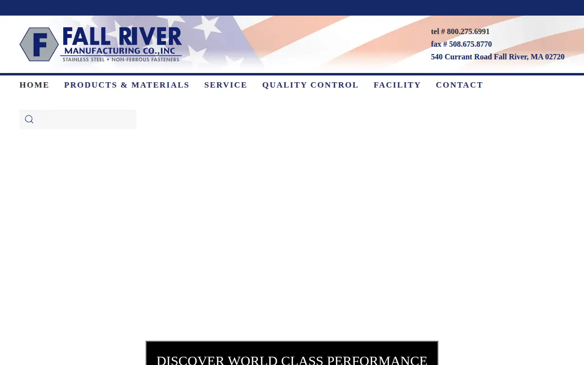 Homepage of Fall River Manufacturing Company, INC.