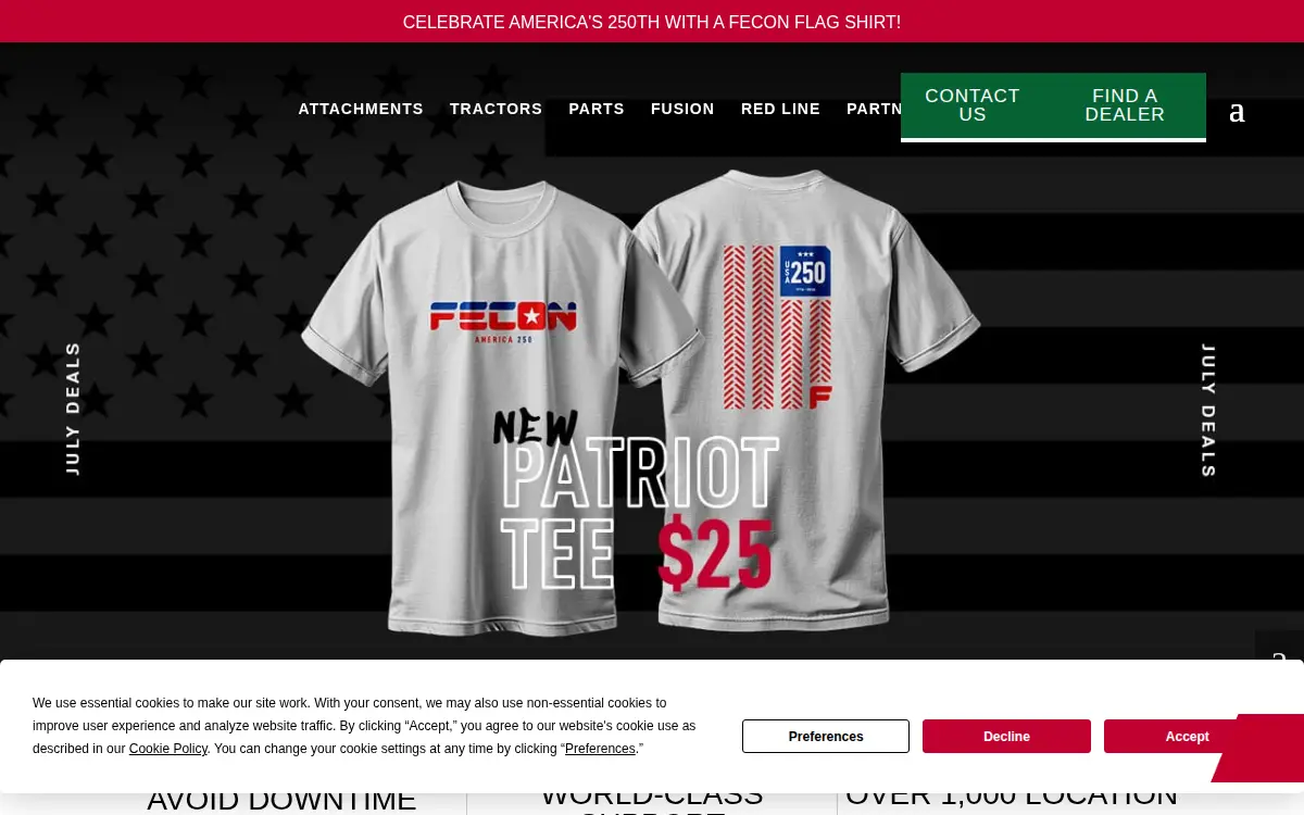 Homepage of Fecon, LLC