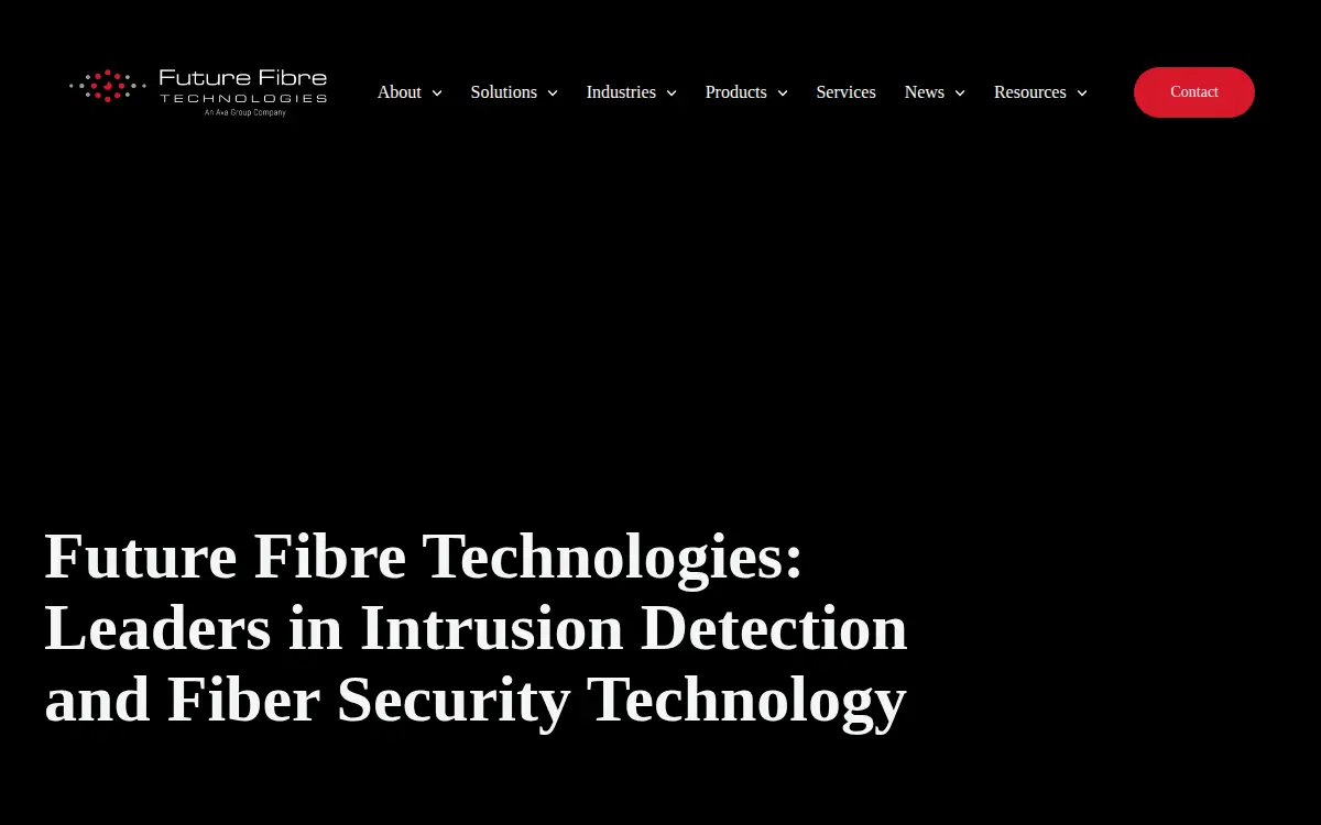 Homepage of Future Fibre Technologies US INC
