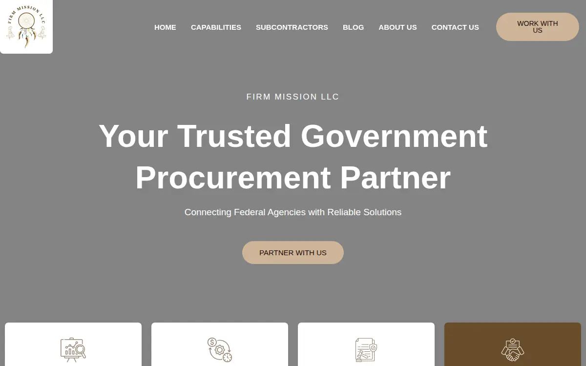 Homepage of Firm Mission LLC