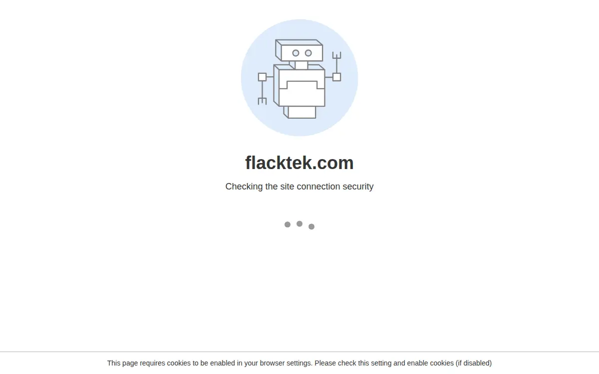 Homepage of Flacktek Sales, LLC