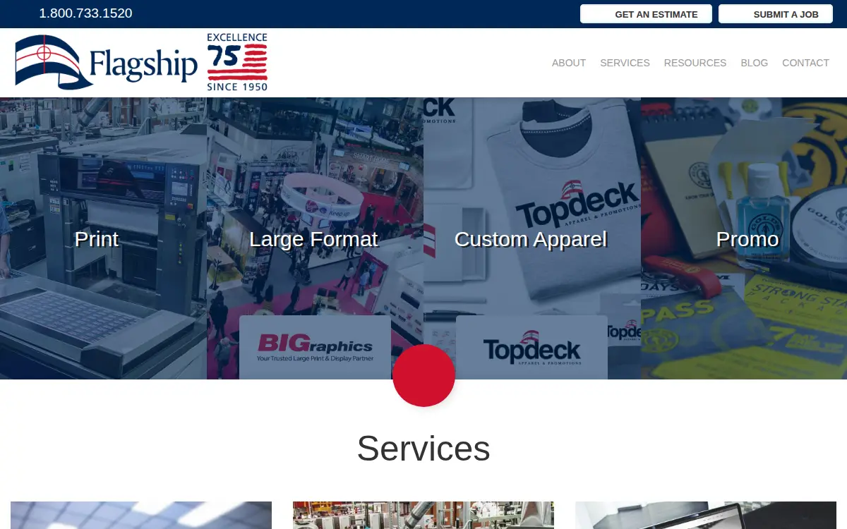 Homepage of Flagship Press, INC