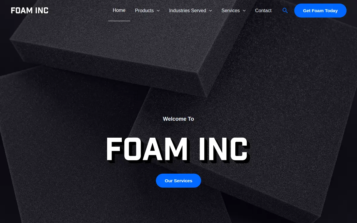 Homepage of Foam INC