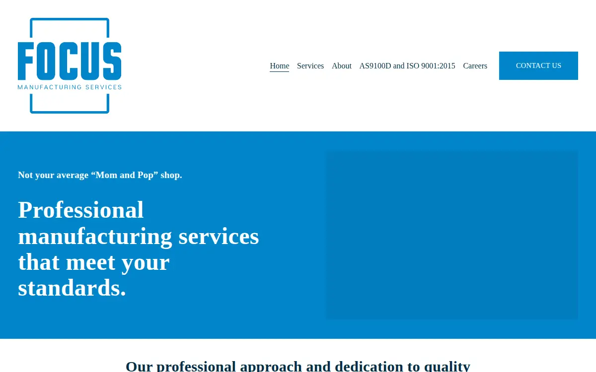 Homepage of Wasatch Fab and Machine, LLC