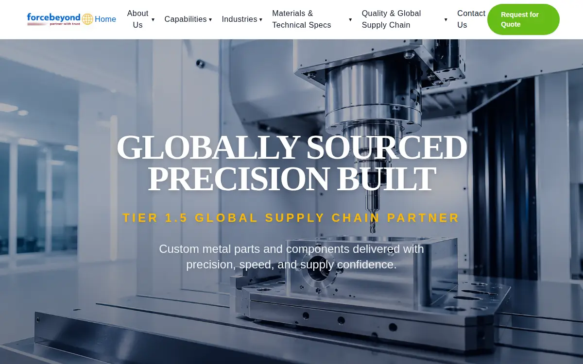 Homepage of Forcebeyond LLC