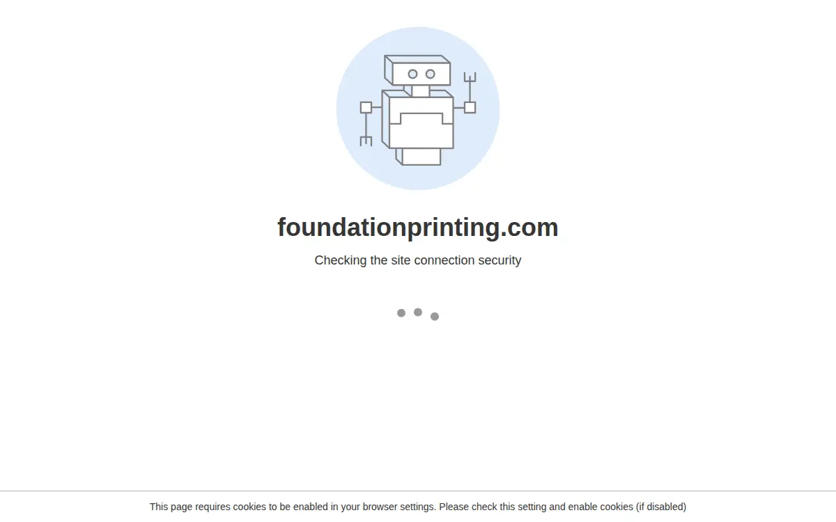 Homepage of Foundation Printing, LLC