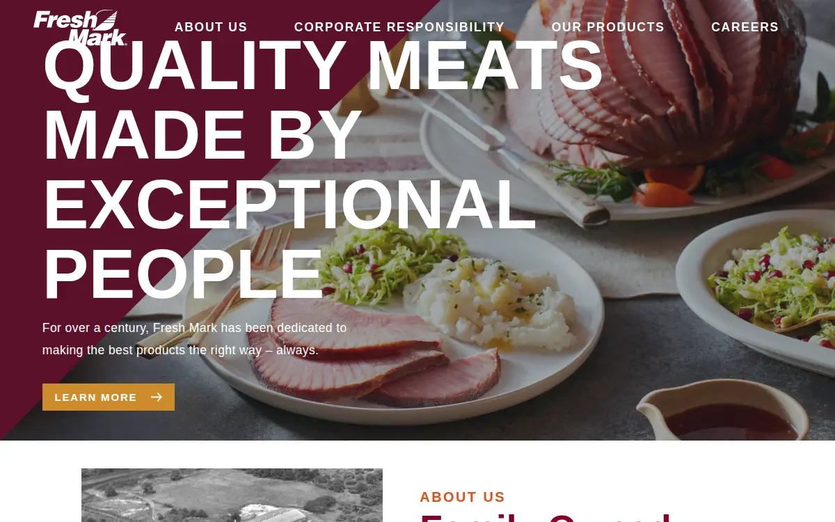 Homepage of Fresh Mark INC