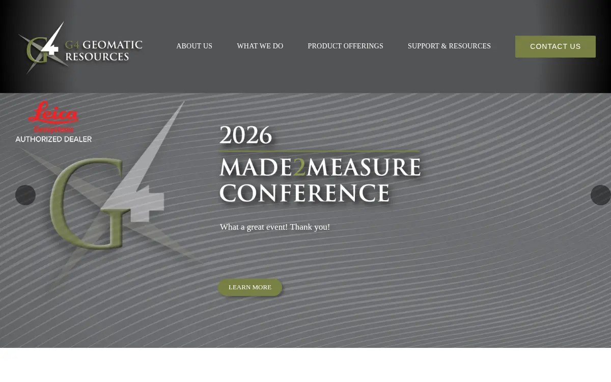 Homepage of Geomatic Resources LLC