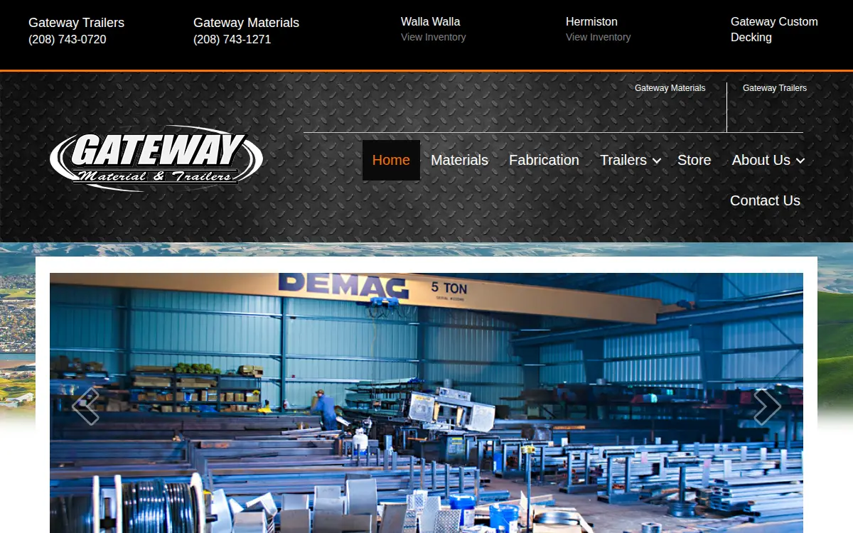 Homepage of Gateway Materials, INC