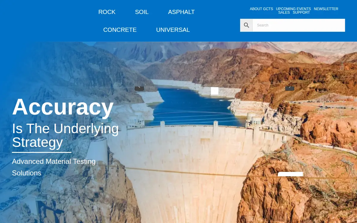 Homepage of Geotechnical Consulting & Testing Systems, L.l.c.