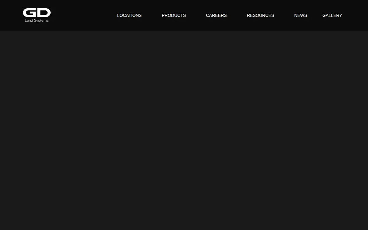 Homepage of General Dynamics Land Systems INC.
