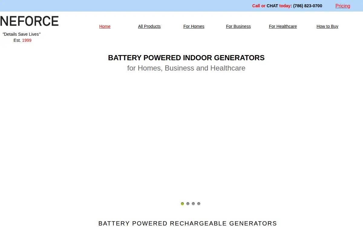 Homepage of Geneforce Incorporated