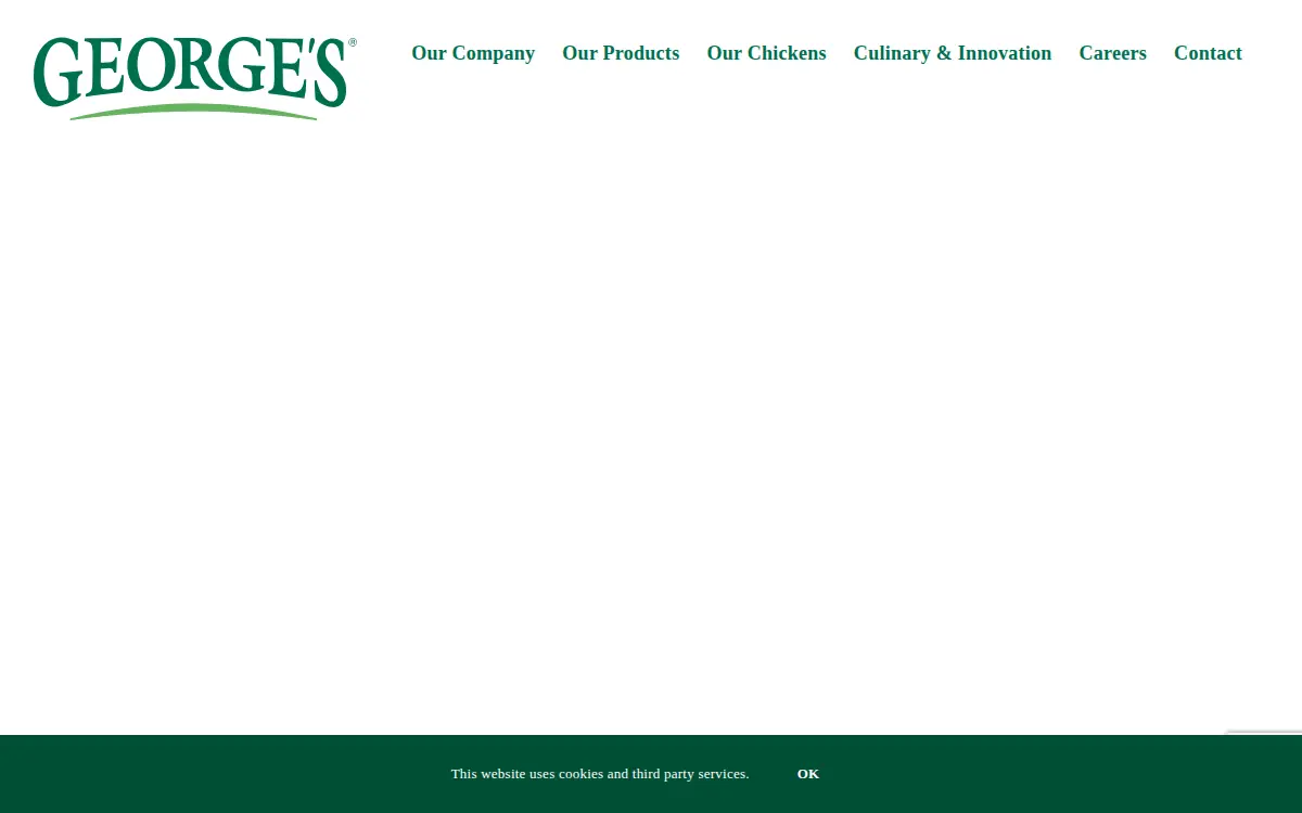 Homepage of George's, INC.