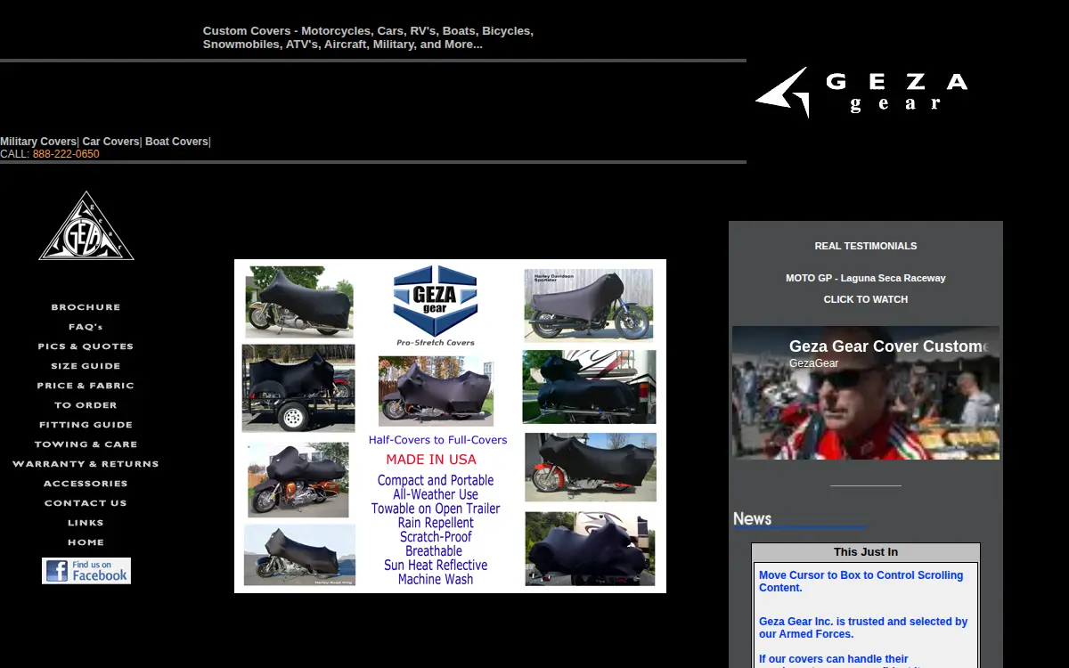 Homepage of Geza Gear INC