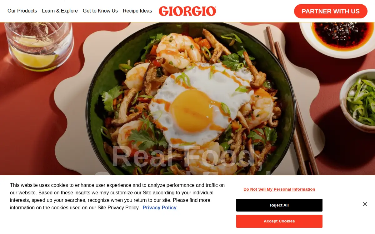 Homepage of Giorgio Foods INC