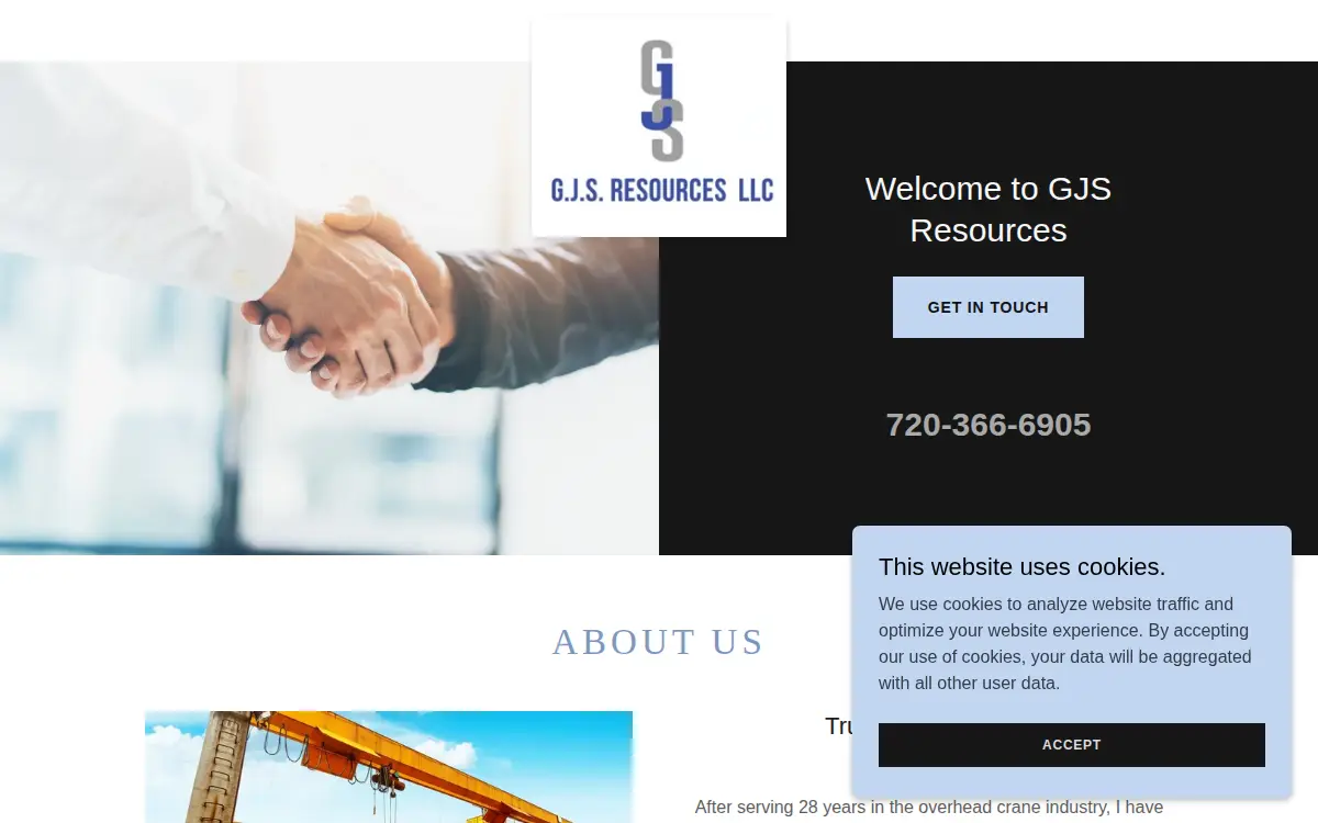 Homepage of Gjs Resources LLC