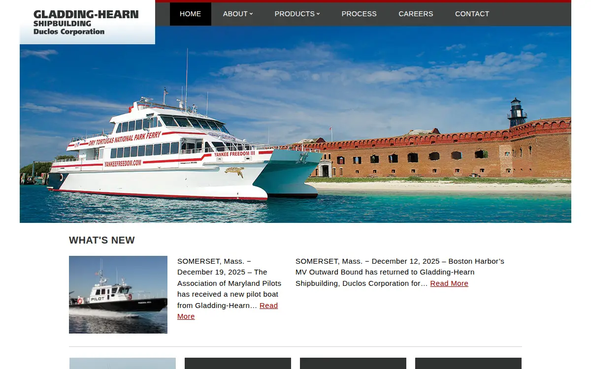 Homepage of Duclos CORP
