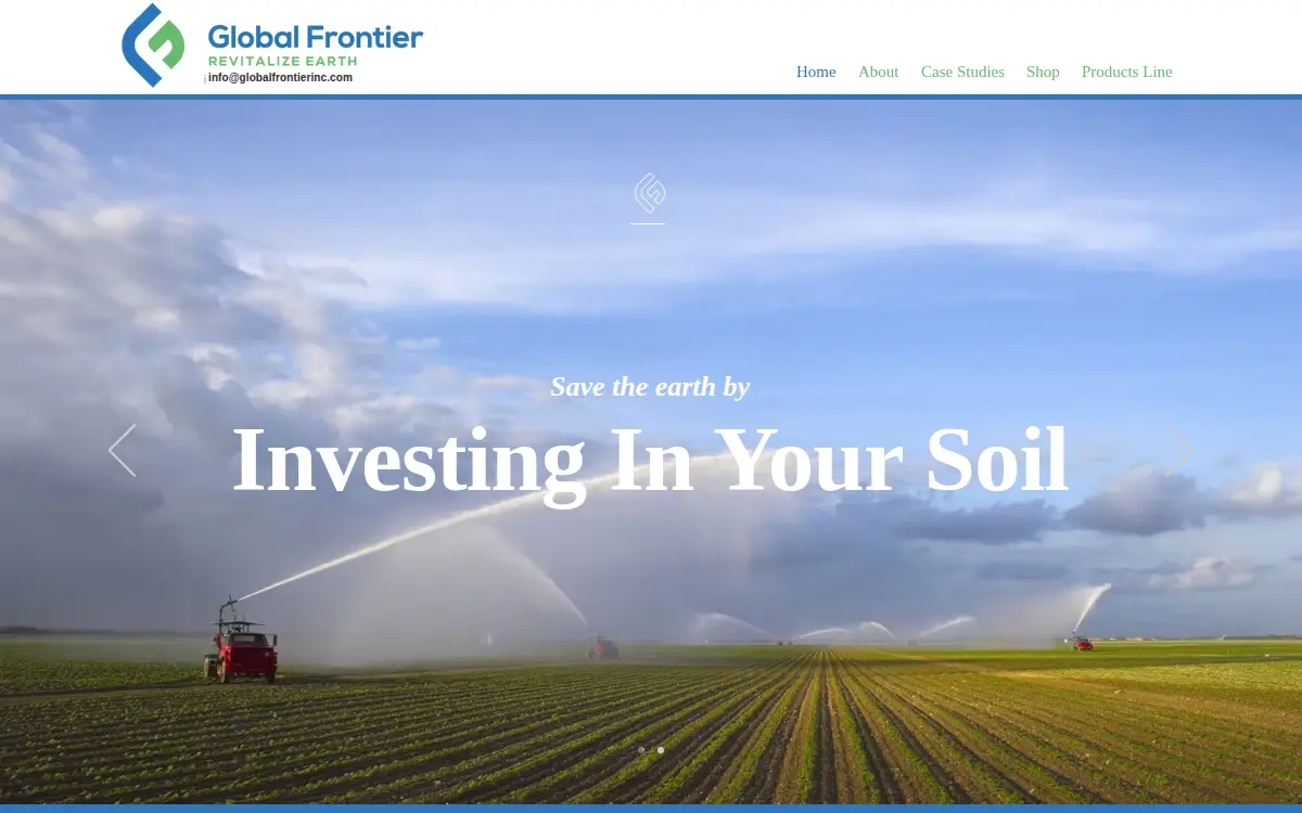 Homepage of Global Frontier INC.