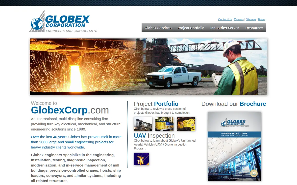 Homepage of Globex CORP