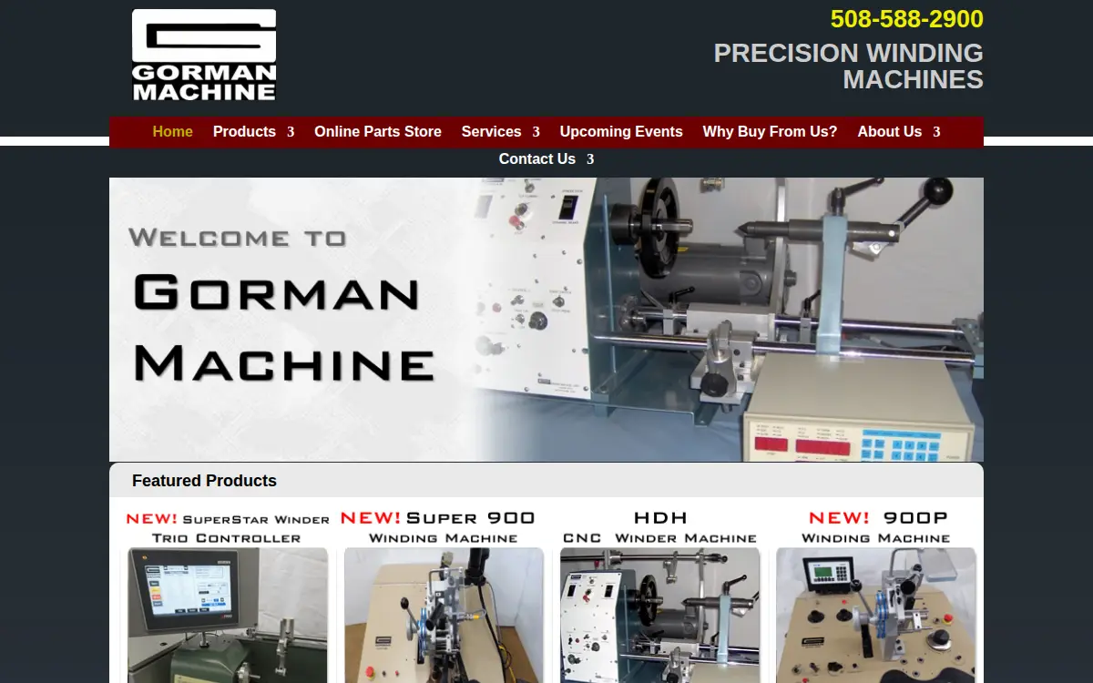 Homepage of Gorman Machine CORP
