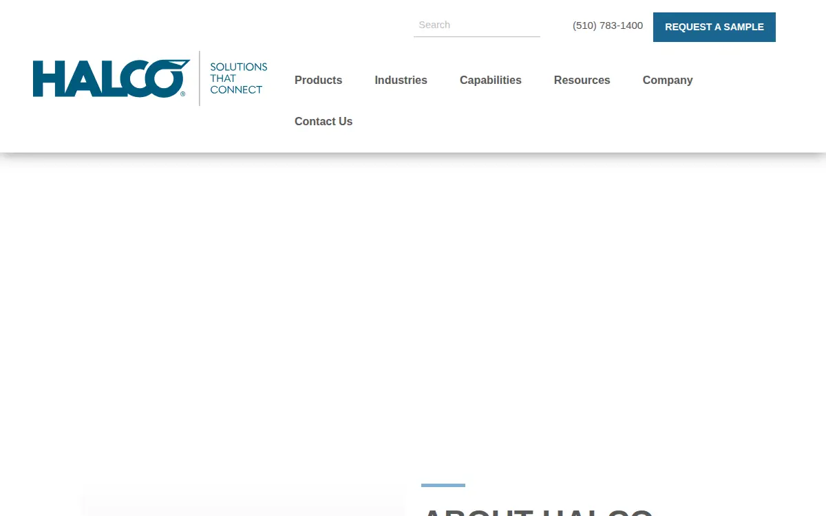 Homepage of Halco Fasteners, INC.