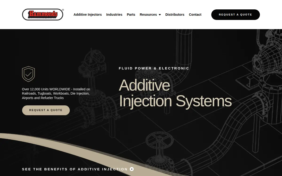 Homepage of Hammonds Technical Services, INC.