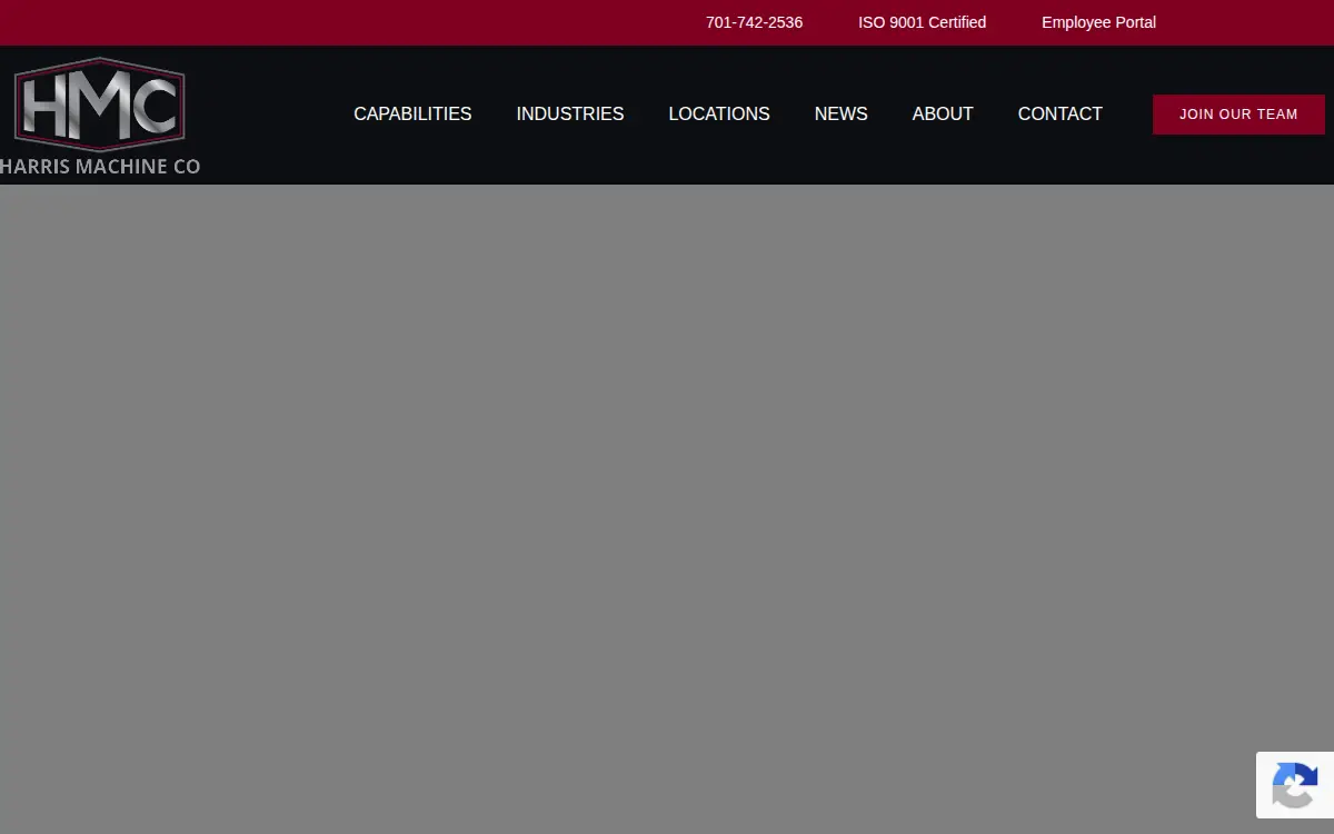 Homepage of Harris Machine CO