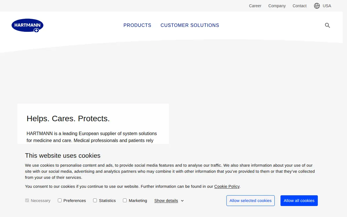 Homepage of Hartmann Usa, INC.