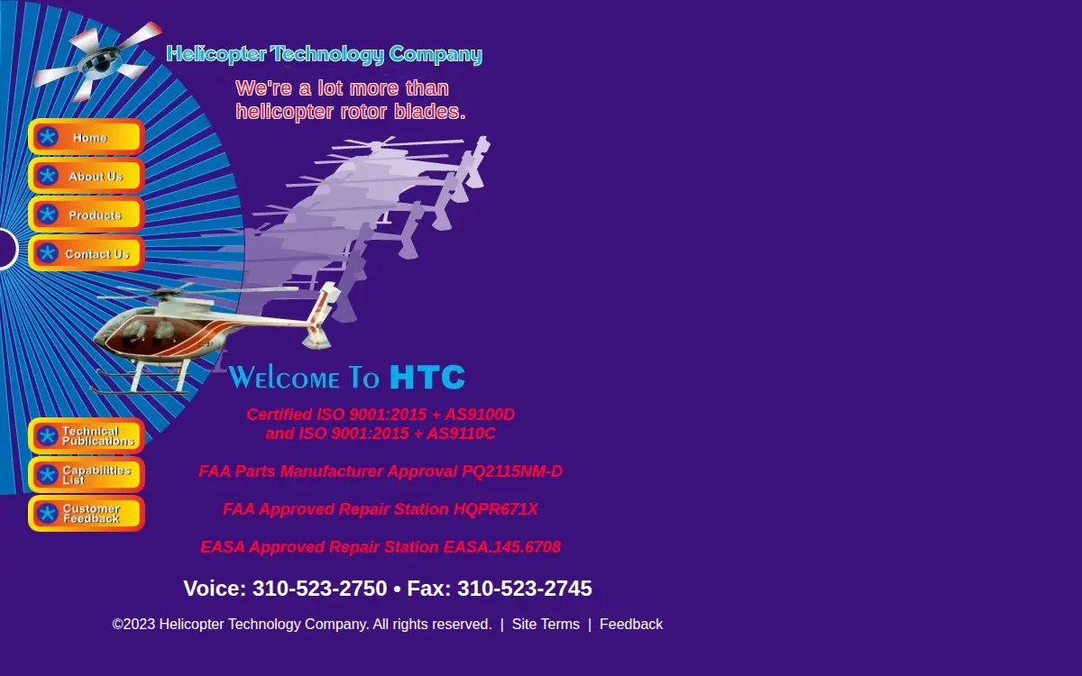 Homepage of Helicopter Technology CORP