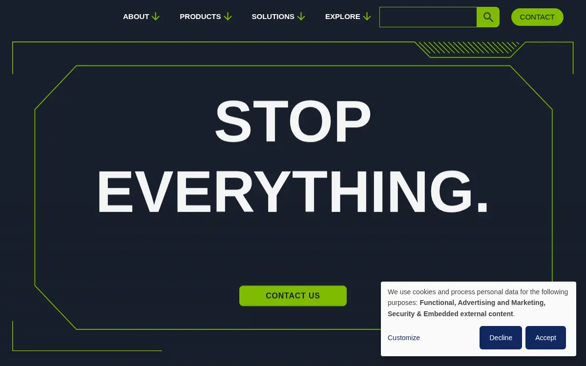 Homepage of Hesco Armor INC