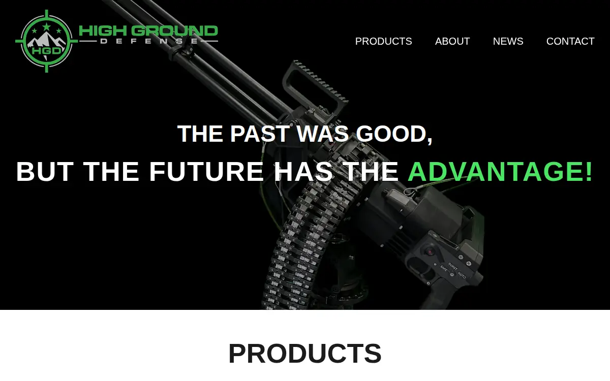 Homepage of Gi Defense LLC