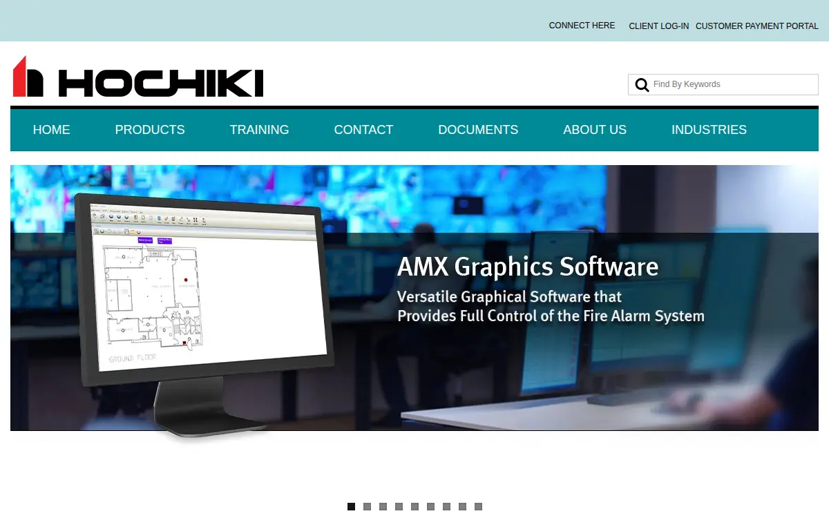Homepage of Hochiki America Corporation