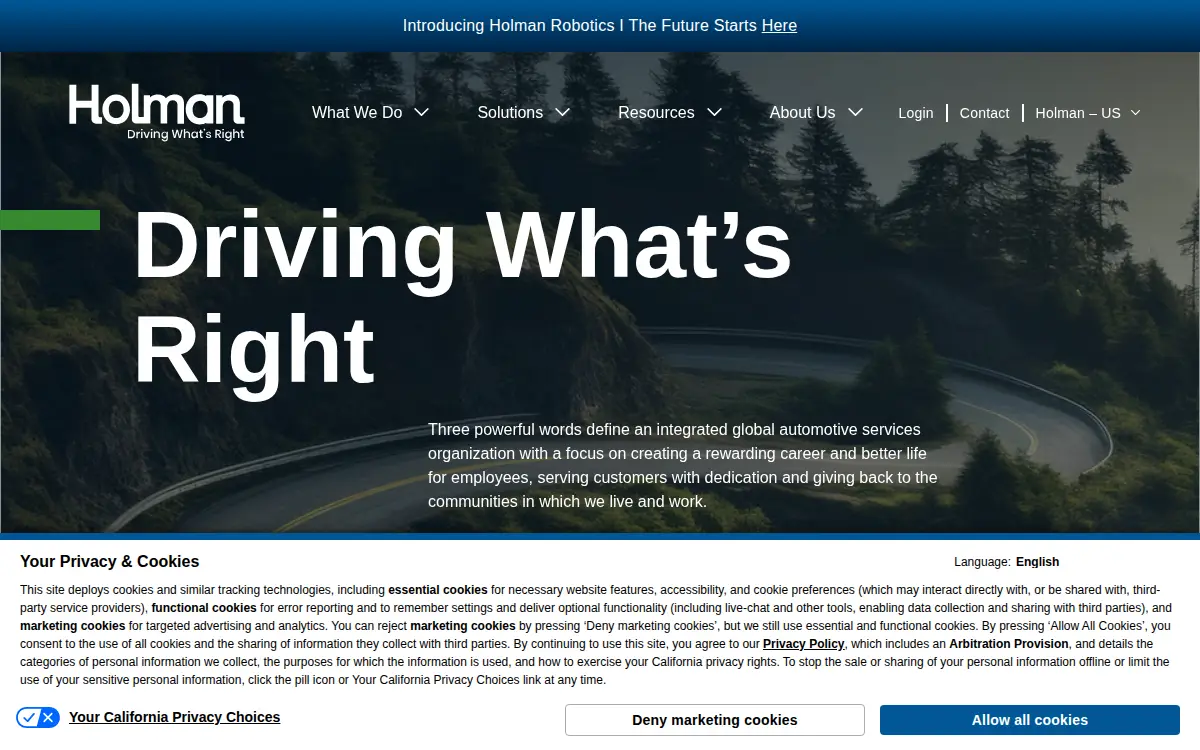 Homepage of Auto Truck Group LLC