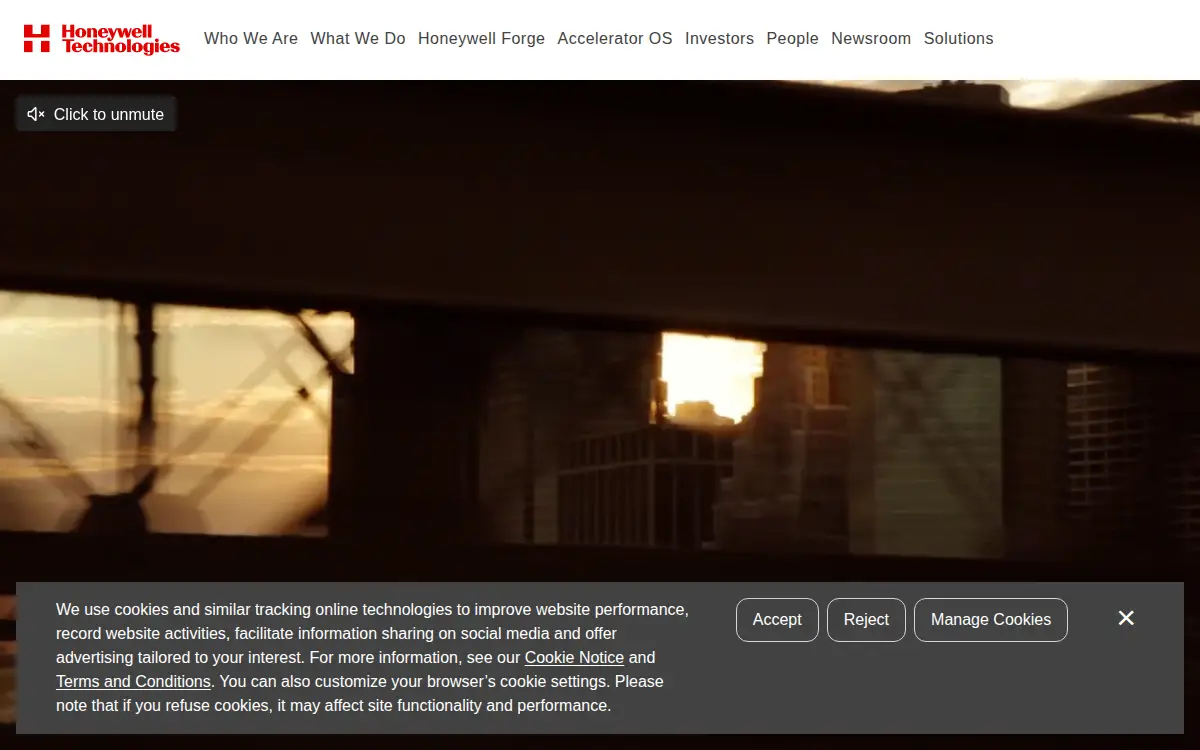 Homepage of Honeywell International INC