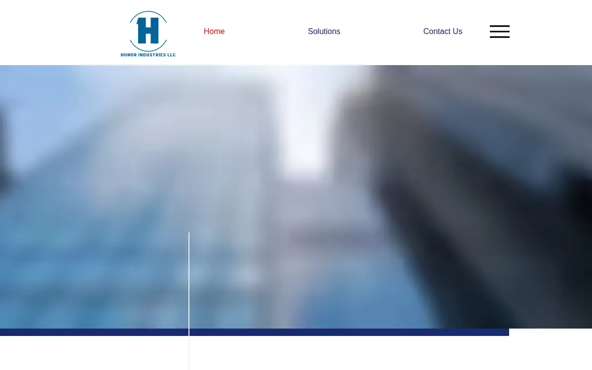 Homepage of Honor Industries LLC