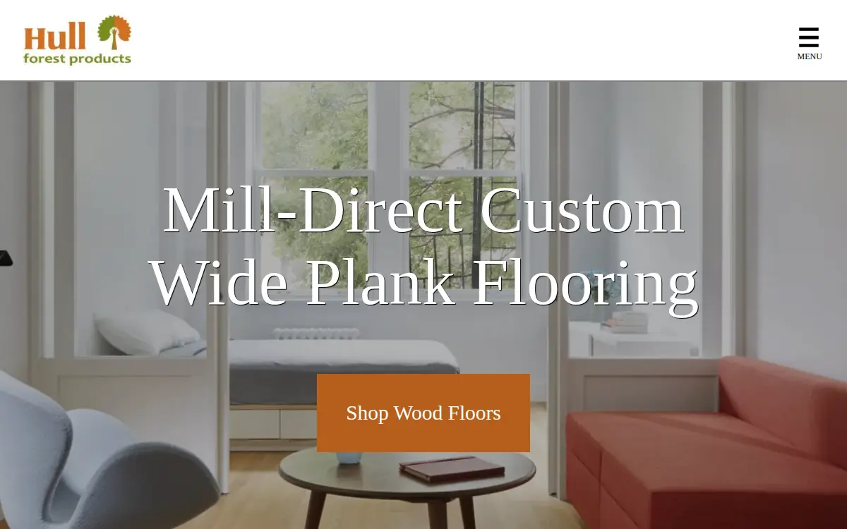 Homepage of Hull Forest Products INC