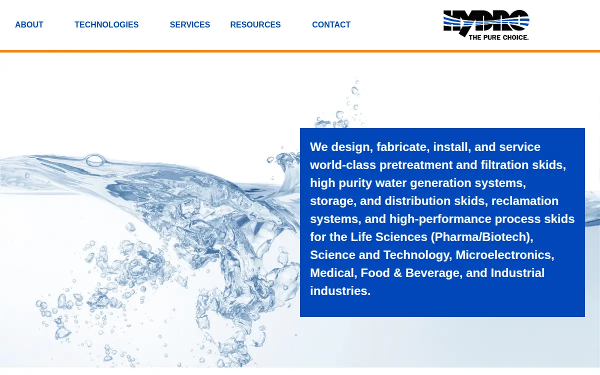 Homepage of Hydro Service & Supplies, INC.