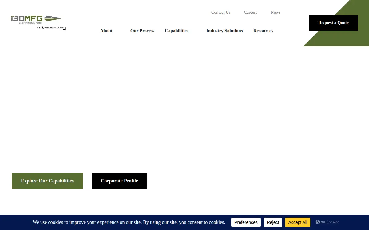 Homepage of Integrated 3d LLC