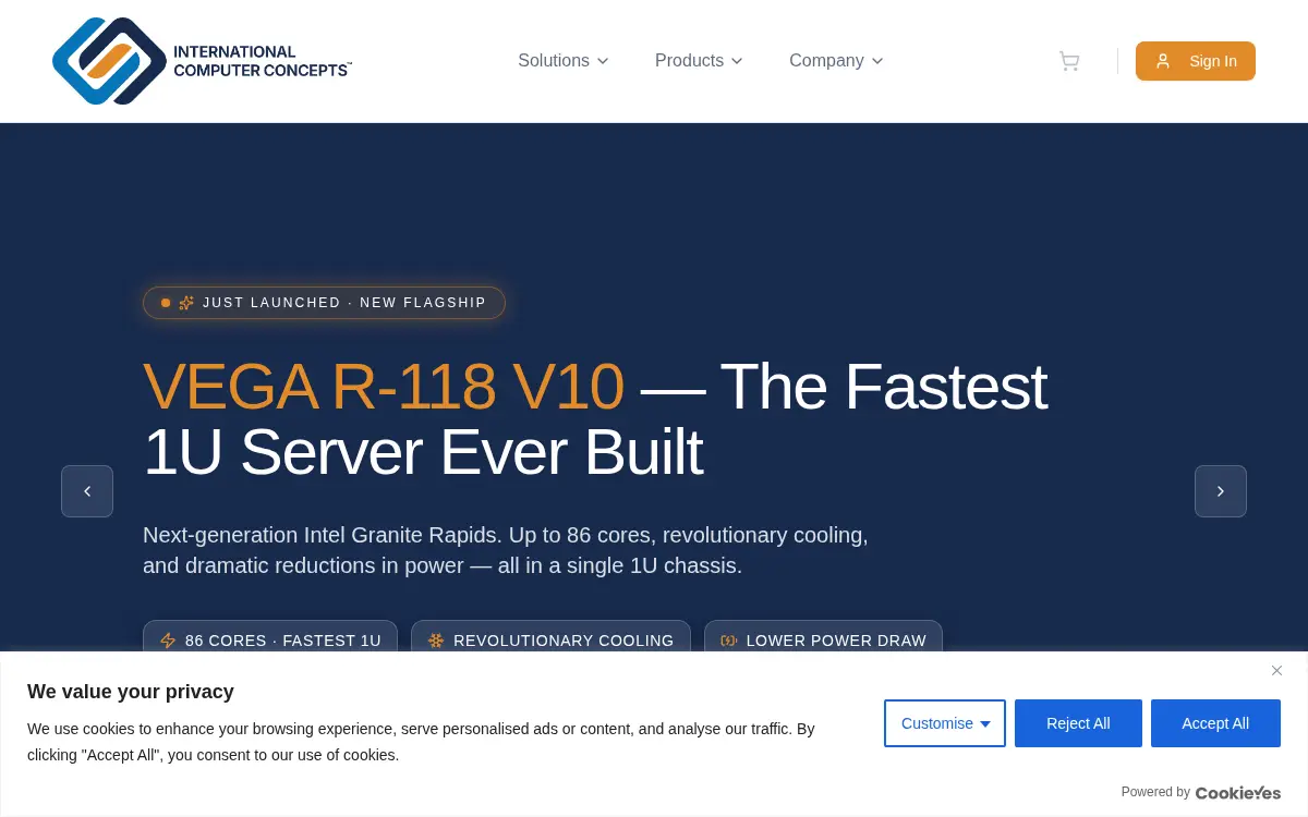 Homepage of International Computer Concepts INC