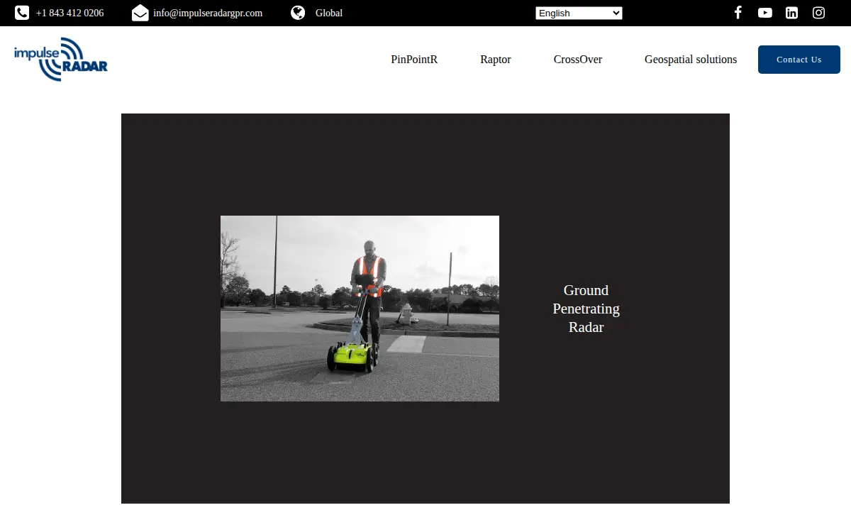 Homepage of Impulseradar Usa, INC.