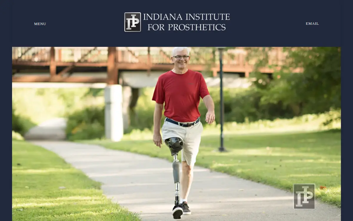 Homepage of Indiana Institute for Prosthetics LLC