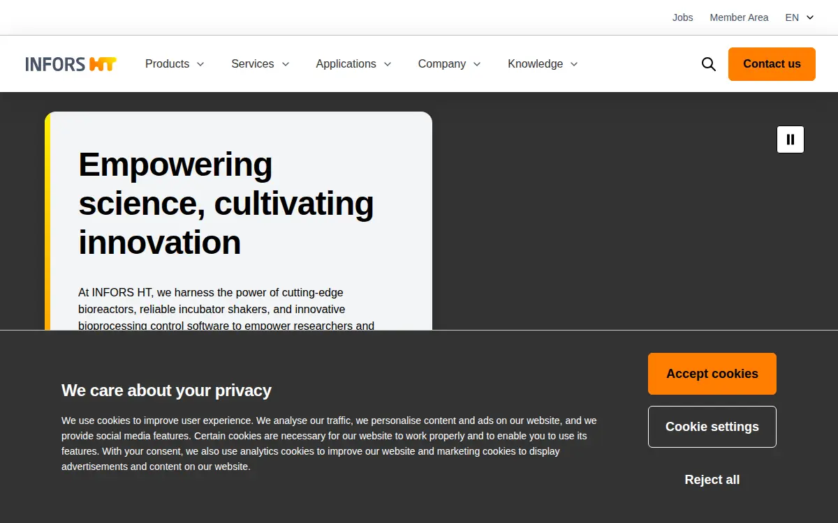 Homepage of Infors USA INC