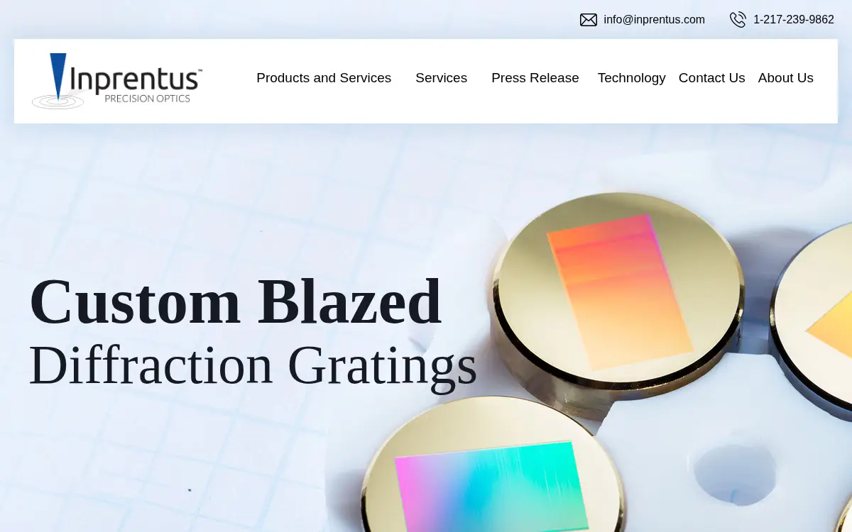 Homepage of Inprentus INC.