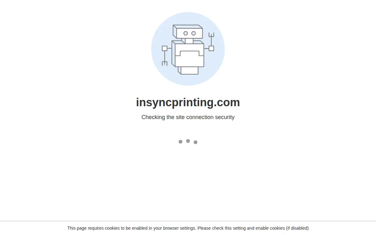 Homepage of Insync Printing LLC