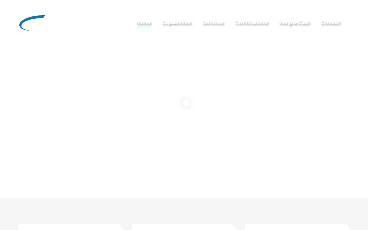 Homepage of Integra-cast, LLC.